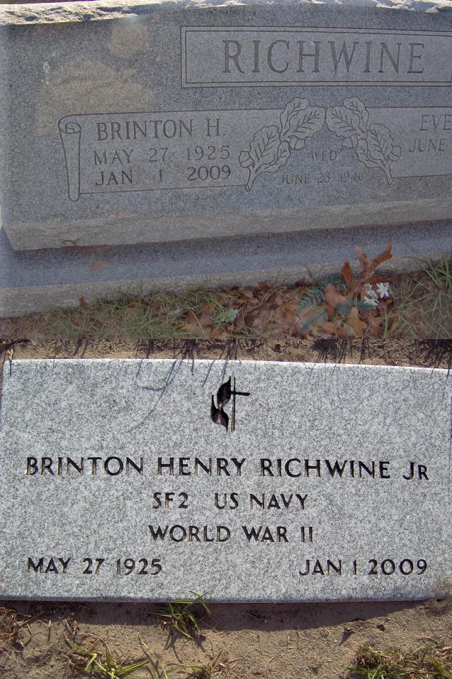 Headstone for Richwine, Brinton H.